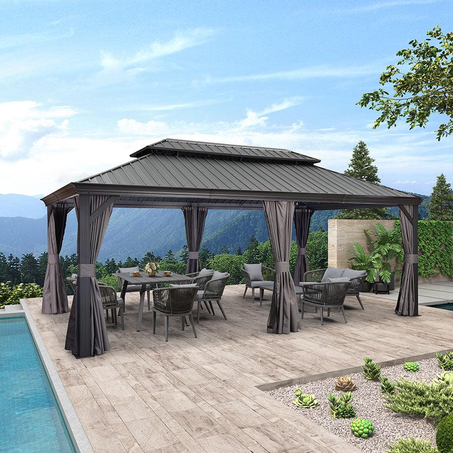3.65M X 6M Hardtop Gazebo